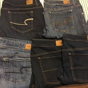 All American eagle  jeans size18. one pair size 16